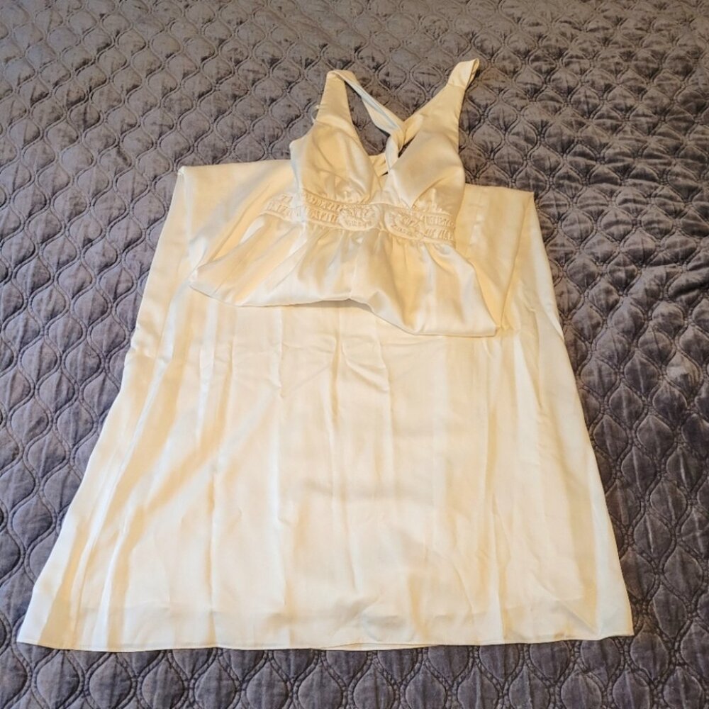 Maxi, off white dress with tags